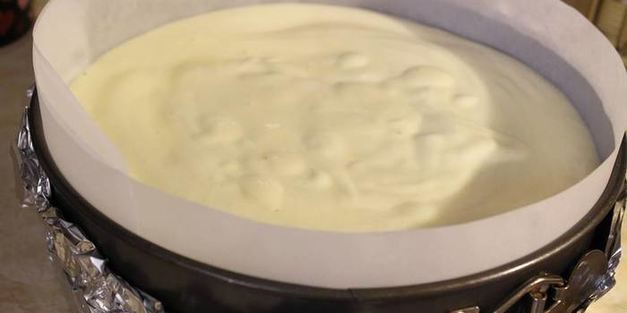 японский хлопковый чизкейк с малиновым курдом