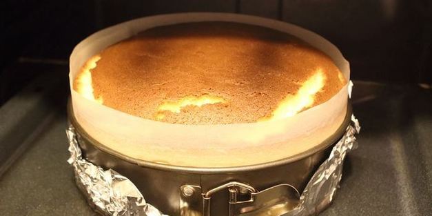 японский хлопковый чизкейк с малиновым курдом