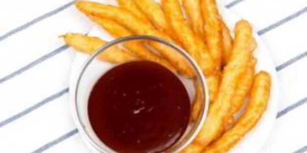 чурросы с шоколадно-кофейным соусом