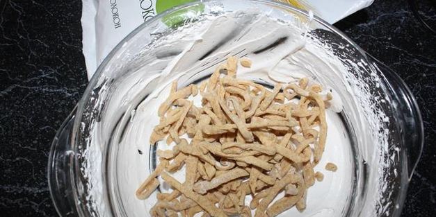 десерт хворост под снегом