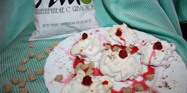 десерт хворост под снегом