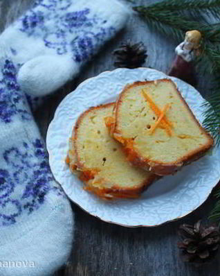 Апельсиновый кекс с пропиткой