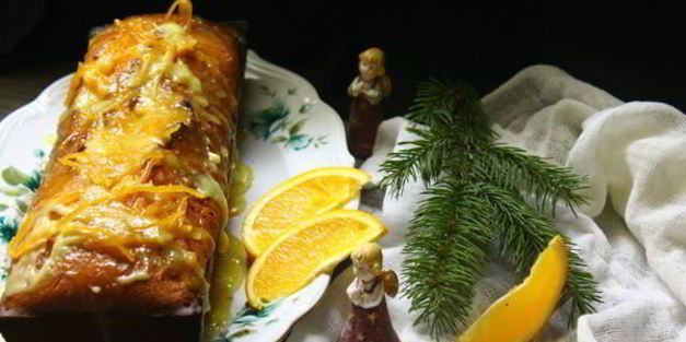 апельсиновый кекс с пропиткой