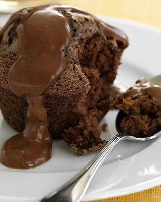 Горячий шоколадный кекс