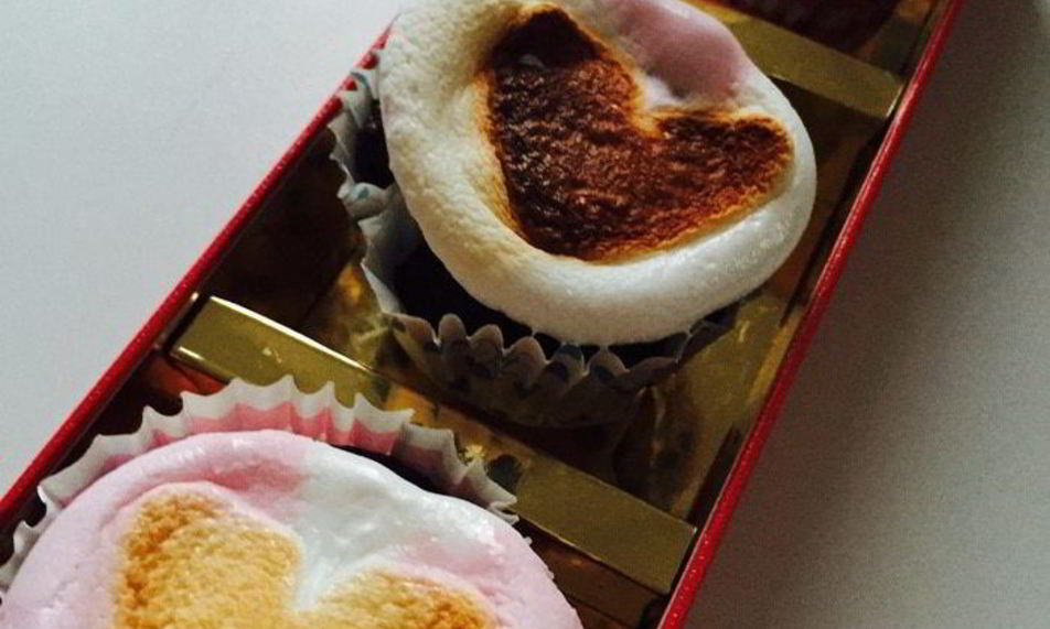 Рецепт капкейк с запеченным зефиром