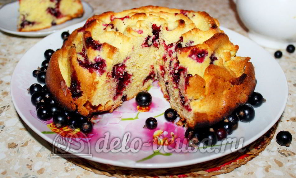 Рецепт кекс с черной смородиной