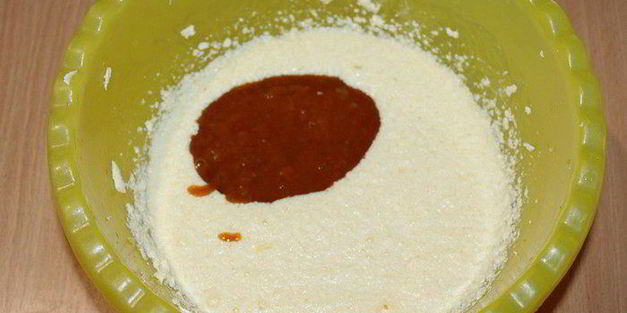 кекс с хурмой