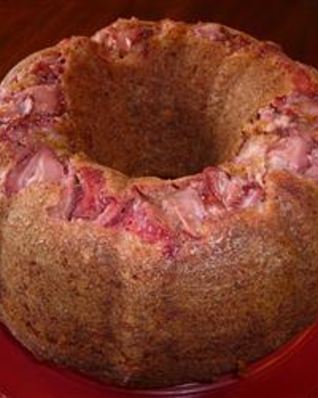 Кекс с клубникой