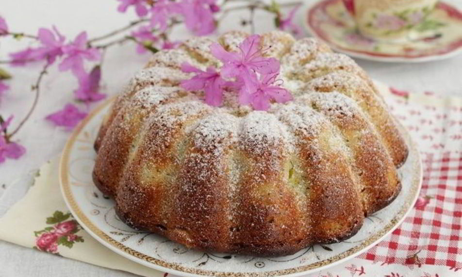 Рецепт кекс с маком и ревенем