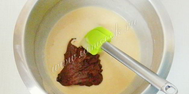 кекс с нутеллой