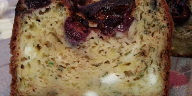 кекс с сыром и черешней