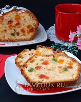 Кекс с цукатами