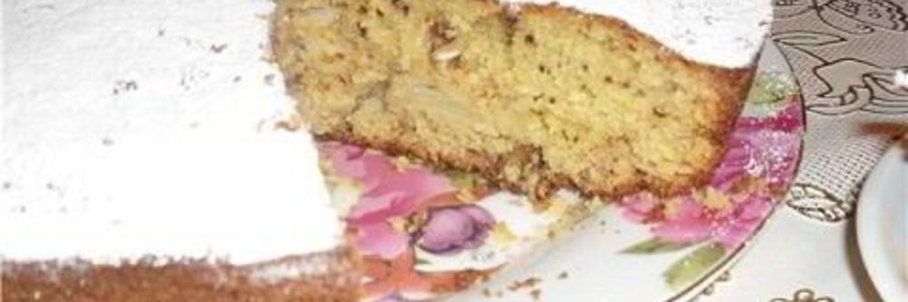 Кекс с яблоками