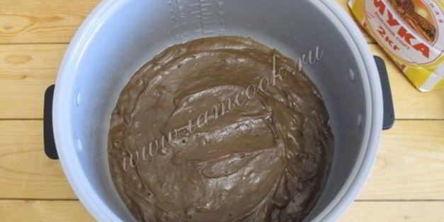 кекс шоколадный в мультиварке