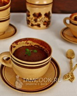 Кекс в микроволновке без разрыхлителя