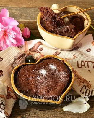 Кекс в микроволновке за 3 минуты