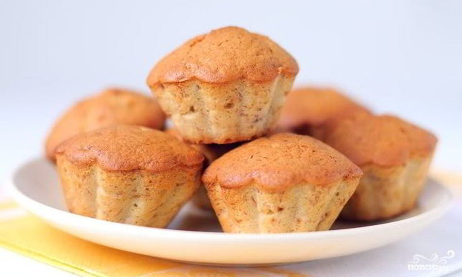 Рецепт кексики банановые