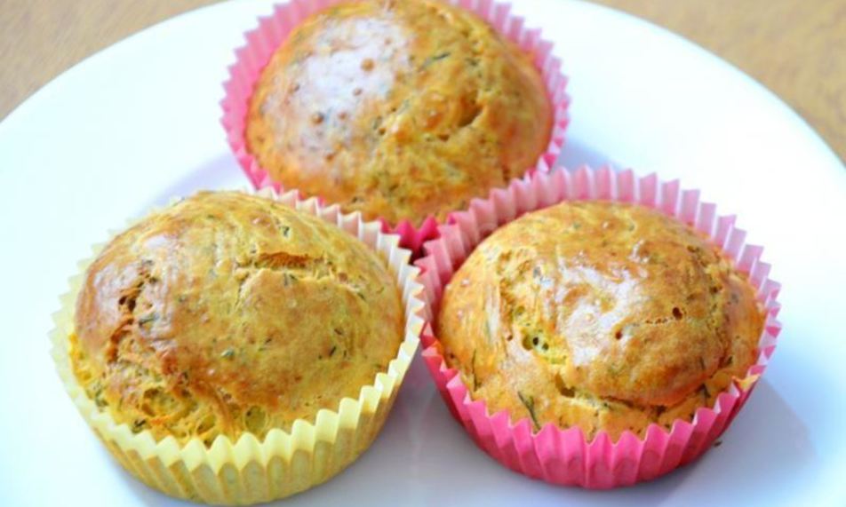 Рецепт кексы из кабачка с укропом и чесноком