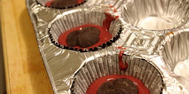 кексы red velvet с сюрпризом