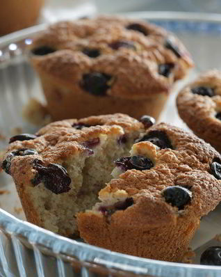 Кексы с голубикой