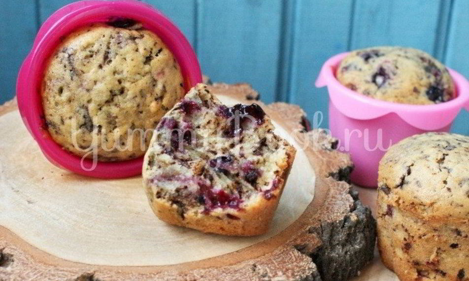 Рецепт кексы с шоколадом и смородиной