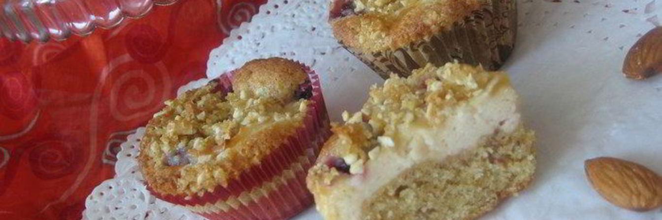 Кексы с творогом и хрустящей посыпкой