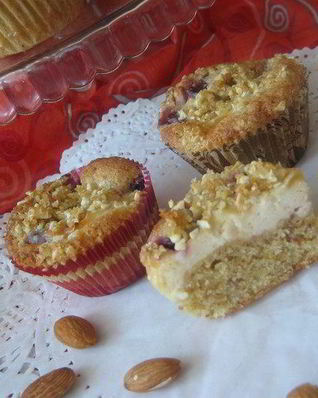 Кексы с творогом и хрустящей посыпкой