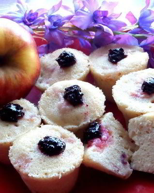 Кексы с яблоками за 3 минуты