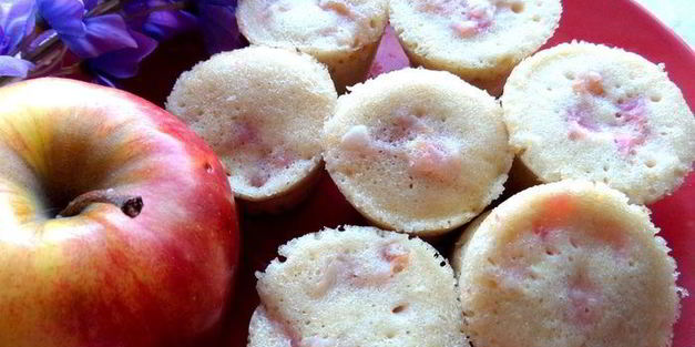 кексы с яблоками за 3 минуты