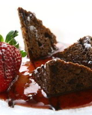 Кексы Шок-манже с клубничным вареньем