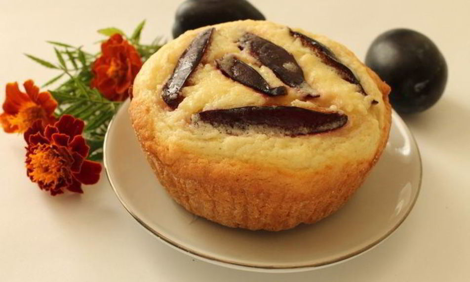 Рецепт кексов творожно-сливовых