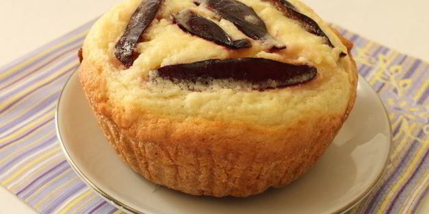 кексы творожно-сливовые