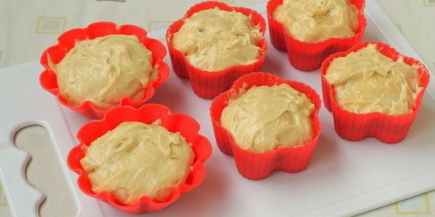 кофейные кексы с малиной