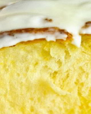 Лимонный кекс с глазурью