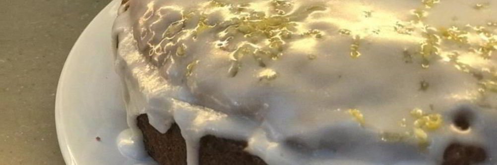 Лимонный кекс с голубикой