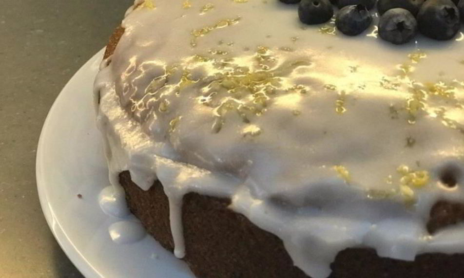 Рецепт лимонный кекс с голубикой