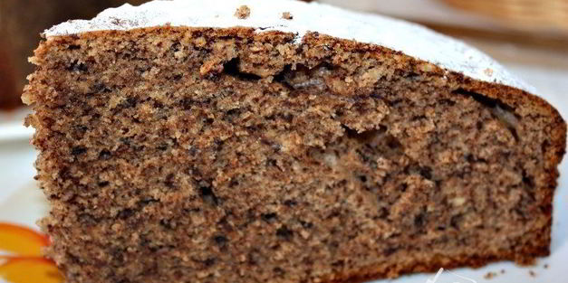орехово-шоколадный кекс с корицей и гвоздикой