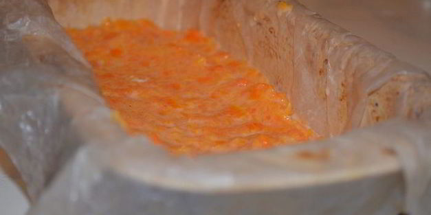 овощной кекс с красивым разрезом