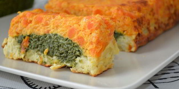 овощной кекс с красивым разрезом