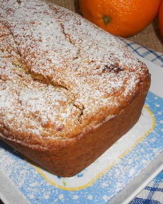 Постный кекс с апельсинами