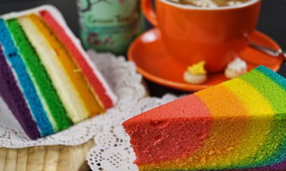 Рецепт радужный кекс