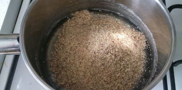 шоколадно-творожный штоллен с марципаном