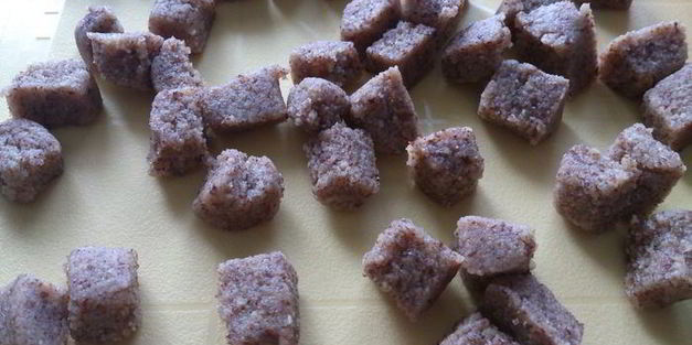 шоколадно-творожный штоллен с марципаном