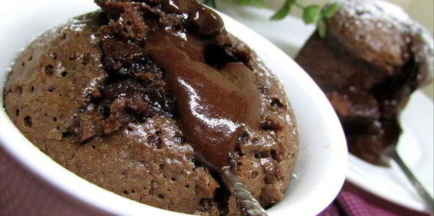 шоколадный фондан