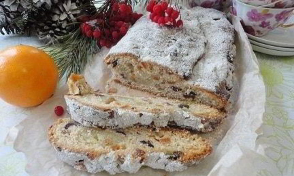 Рецепт штоллен с марципановой начинкой