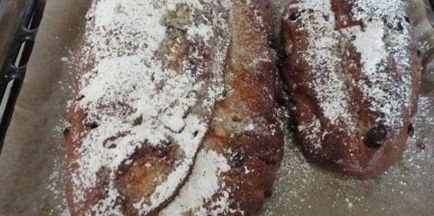 штоллен с марципановой начинкой