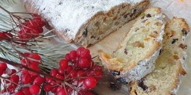 штоллен с марципановой начинкой