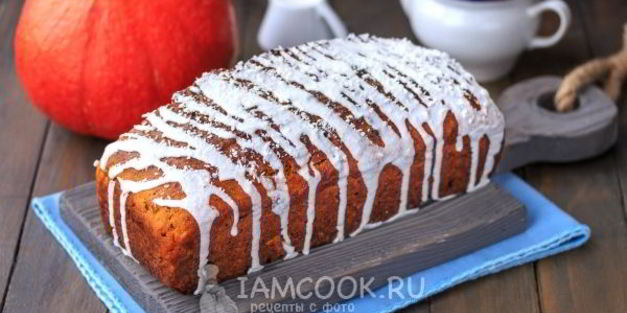 творожно-тыквенный кекс