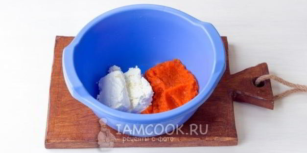 творожно-тыквенный кекс