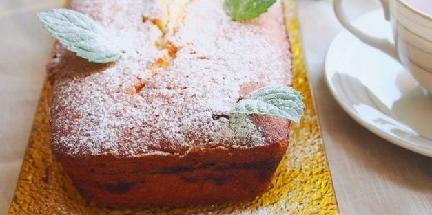 творожный кекс полосатый